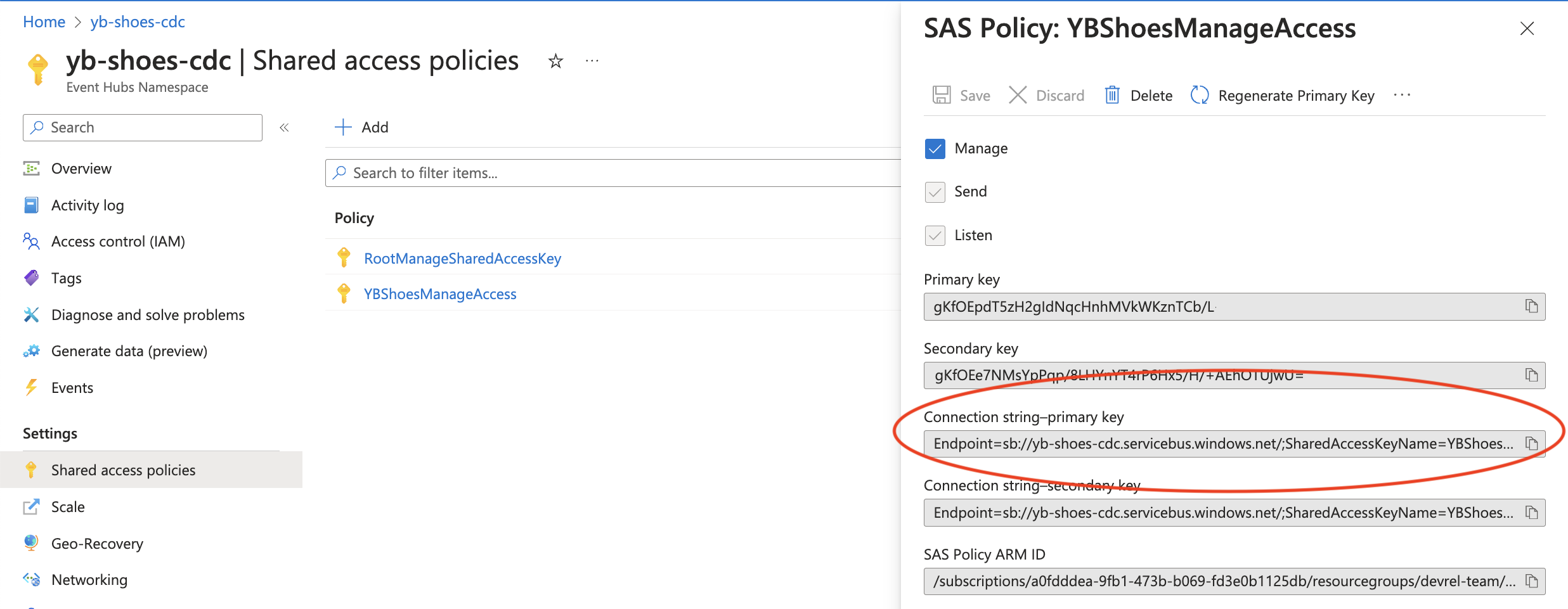 Locate connection string Locate connection string